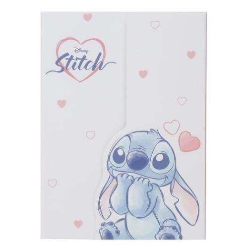 メモ帳 スティッチダイカットカバー付きメモ A6 ディズニー リロ