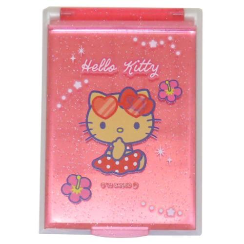手鏡 カードミラーS ハローキティ night party 日焼けキティ サンリオ