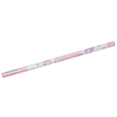 鉛筆 2B 丸軸 マイメロディ＆クロミ キラキラドレス ヨコ カミオ