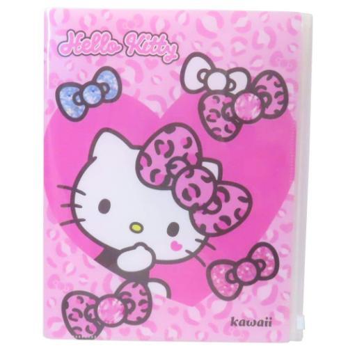 ファスナー付き6ポケットクリアファイル A4 ポケットファイル ハロー