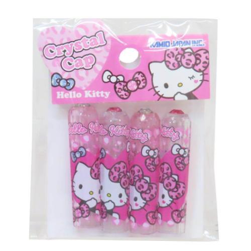 クリスタル鉛筆キャップ4本セット 鉛筆キャップ サンリオ ハローキティ