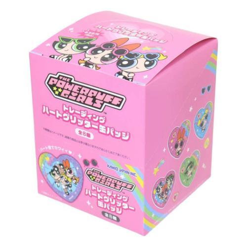カンバッジ トレーディングハートグリッター缶バッジ 全8種 8個入