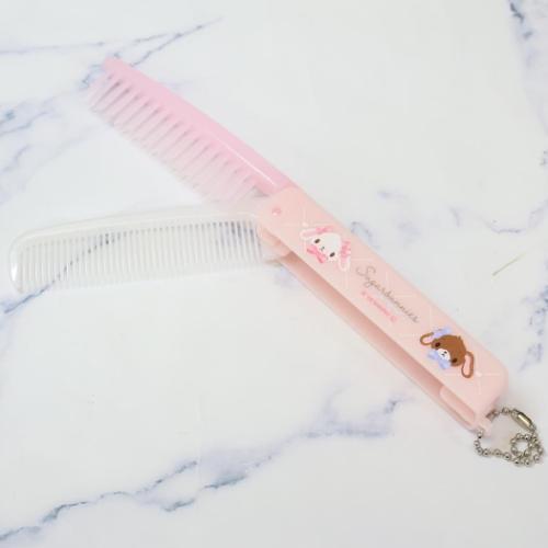 い*り様 【新品・未使用】サンリオ　シュガーバニーズ　ヘアブラシ　廃盤品 折りたたみブラシ＆コーム ヘアブラシ シュガーバニーズ カミオ