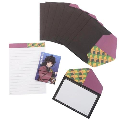 カミオジャパン ミニ レターセット 冨岡義勇 鬼滅の刃 ダイヤ型 封筒