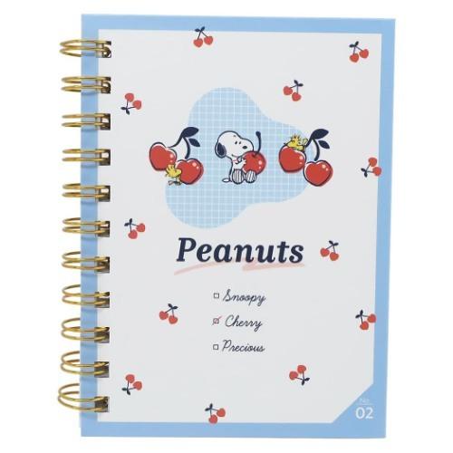リングノート A6 Wリングノート スヌーピー ピーナッツ チェリー カミオジャパン 新学期準備文具 Kmo 雑貨 アートの通販店 ベルコモン 通販 Yahoo ショッピング