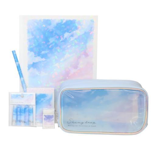 文具セット 6点文房具セット 空 SHINY DROP カミオジャパン 新学期準備