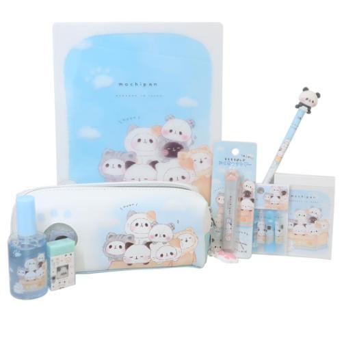 文具セット 8点文房具セット もちもちぱんだ ねこだらけ カミオ