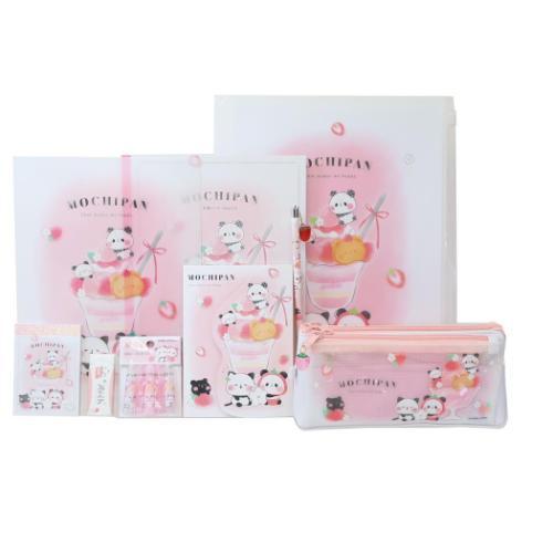 文具セット 9点文房具セット もちもちぱんだ いちごパフェ カミオ