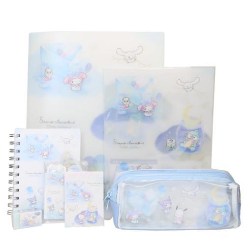 文具セット 7点文房具セット サンリオキャラクターズ Clear color