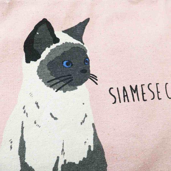 トートバッグ 天ファスナー付き カジュアルトート 母の日 プレゼント シャム猫 ピンク ねこ ギフトセット アートフラワーつき M21 Frh Ks 274 305 雑貨 アートの通販店 ベルコモン 通販 Yahoo ショッピング