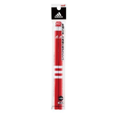 adidas neo 六角軸 赤えんぴつ 2本セット uni 赤鉛筆 アディダス