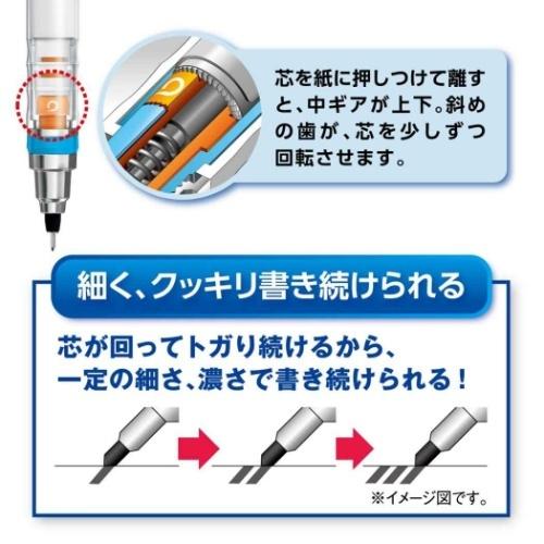 KURUTOGA クルトガシャープ 0.5mm シャーペン チップ＆デール ナッツ 三菱鉛筆 ディズニー 機能性文具｜velkommen｜03