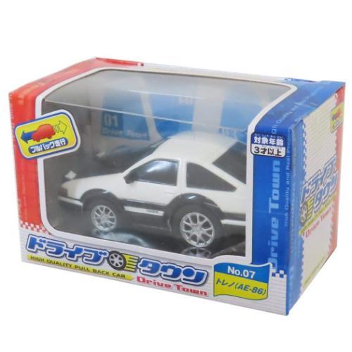 プルバックカー おもちゃ NO.7 トヨタ トレノAE-86 ドライブタウン