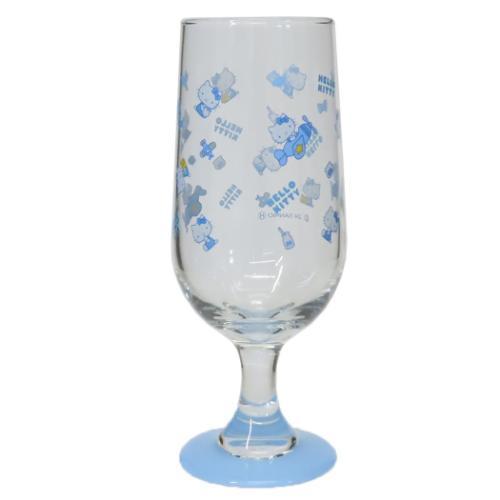 ソーダグラス ガラスコップ ハローキティ サンリオ みずいろ マリモ