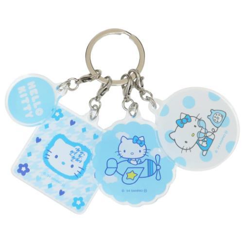 キーリング 4連アクリルキーホルダー ハローキティ サンリオ A マリモ