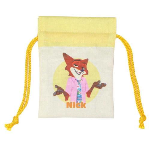 豆巾着 ミニ巾着袋 ディズニー ズートピア2 YE 2Dアートシリーズ