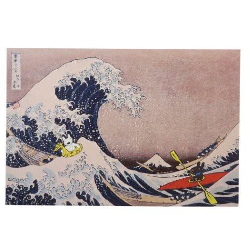 マリモクラフト POSTCARD ポストカード 富嶽三十六景 神奈川沖浪裏