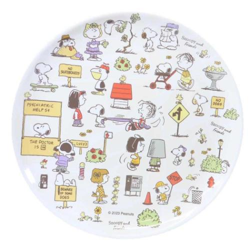 マリモクラフト 中皿 メラミンプレート スヌーピー メラミンシリーズ2