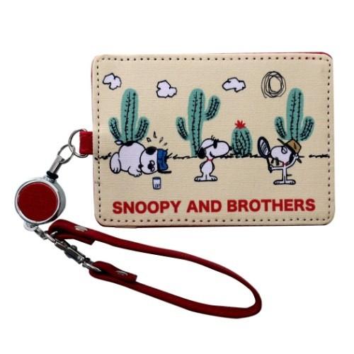 スヌーピー リールストラップ付き パスケース 定期入れ サボテンブラザーズ ピーナッツ グッズ Mmc Spz 1343 雑貨 アートの通販店 ベルコモン 通販 Yahoo ショッピング