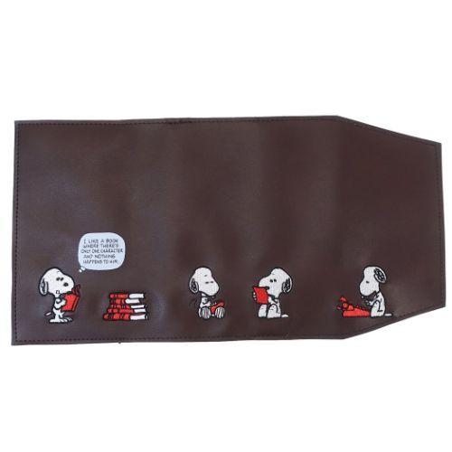 ブックカバー 合皮 本カバー スヌーピー ブック刺繍 チョコ マリモクラフト ピーナッツ 文庫本サイズ Mmc Spz 1807 雑貨 アートの通販店 ベルコモン 通販 Yahoo ショッピング