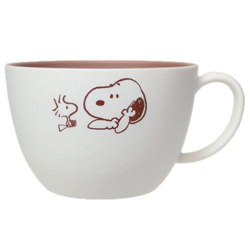 マリモクラフト マグカップ 木目調スープマグ ピーナッツ スヌーピー