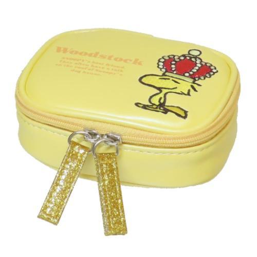 アクセサリー収納 アクセサリーケース スヌーピー ラメアップリケ