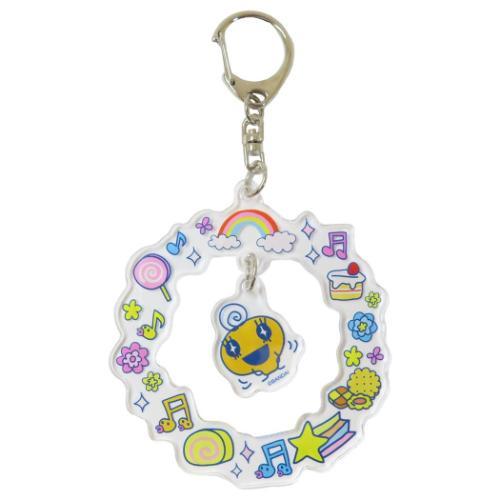 ゆらゆらアクリルキーホルダー キーリング たまごっち めめっち マリモ