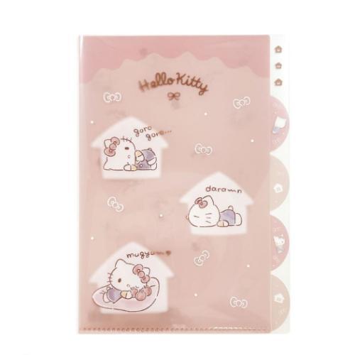 Hello Kitty インデックスファイル 2個セット　フジカラー ポケットファイル A4インデックスファイル 5ポケット ハローキティ
