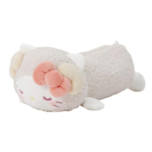 d*3様 ハローキティ ぬいぐるみチャーム 付きポーチ　ペンケース　おやすみ キ ぬいぐるみペンケース ペンポーチ ハローキティ おやすみひつじ