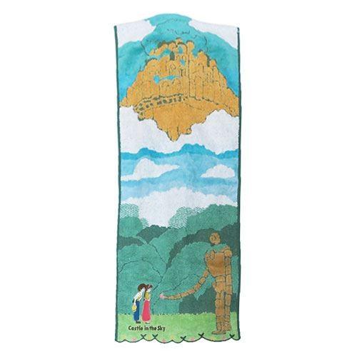 フェイスタオル 無撚糸 シャーリング 天空の城ラピュタ スタジオジブリ 園庭の守り人 丸眞 夏セール開催中