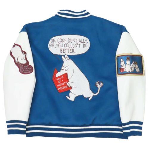 アウター レディース スタジャン ムーミン ワッペンムーミン L 北欧