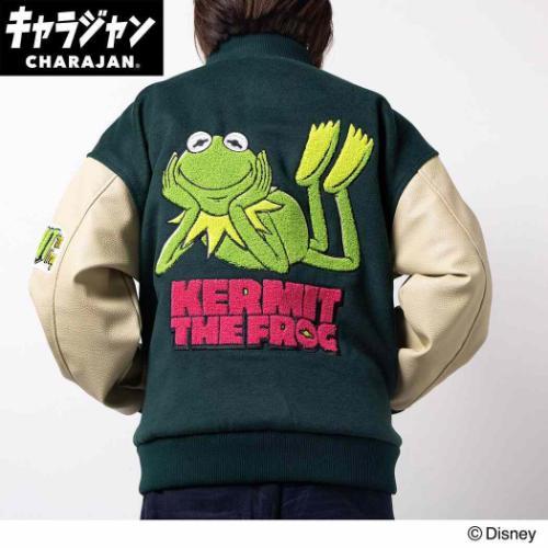 アウター スタジャン ザ マペッツ スマイルグリーン 丸眞 ディズニー 