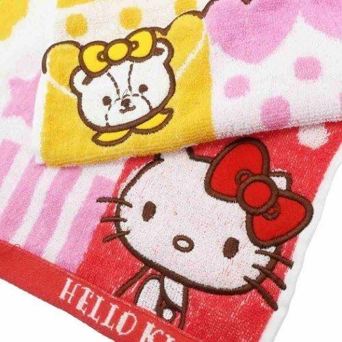 ジャガード ロングタオル フェイスタオル サンリオ ハローキティ