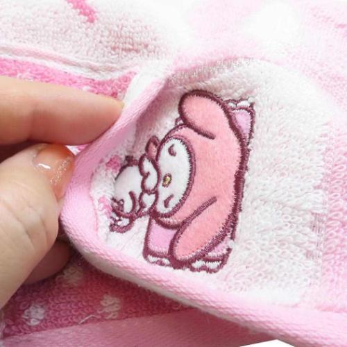 ジャガードハンカチタオル ミニタオル マイメロディ サンリオ おふとん