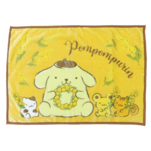 ブランケット ひざ掛け毛布 ポムポムプリン サンリオ ミモザとポムポム 