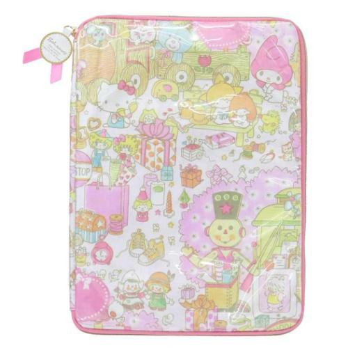 タブレットケース タブレット サンリオキャラクターズ ラッピングピンク サンリオ 丸眞 タブレットポーチ タブレット入れ 爆買