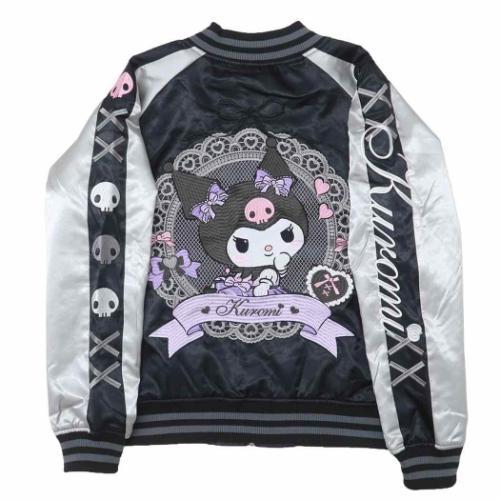 クロミ レースブラック スカジャン 丸眞 サンリオ ブルゾン スカジャン アウター レースブラック クロミ サンリオ 丸眞 : 雑貨