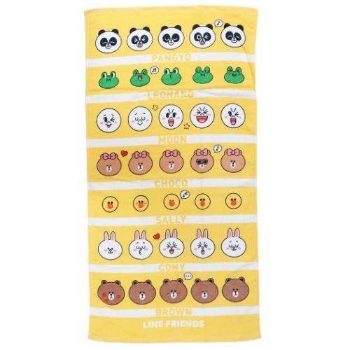 シャーリング ビッグタオル バスタオル Line Friends Lineスタンプ ワンダフルフレンズ 丸眞 新生活準備雑貨 Mrs 雑貨 アートの通販店 ベルコモン 通販 Yahoo ショッピング