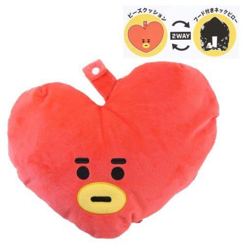 BT21 TATA フード付きネックピロー まくら クッション トラベルまくら フード付き ネックピロー BT21 TATA LINE FRIENDS 丸眞