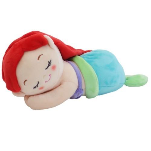 ミニ 添い寝 枕 ぬいぐるみクッション リトルマーメイド アリエル 