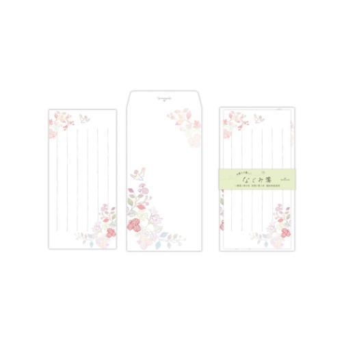 レターセット 一筆箋＆封筒セット なごみ箋 花鳥 日本ホールマーク