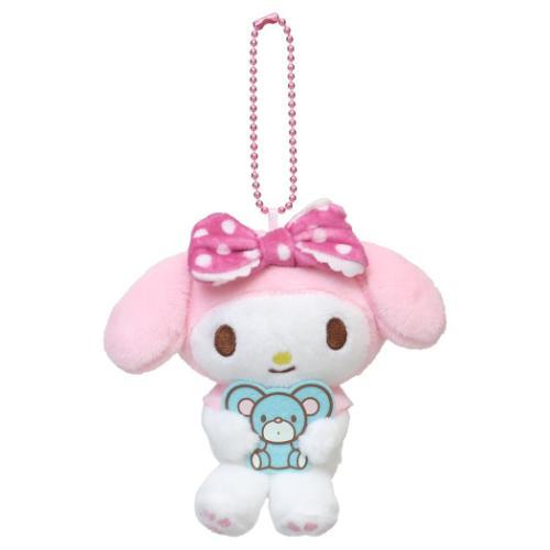 ミニぬいぐるみボールチェーン マスコット マイメロディ ドットリボン