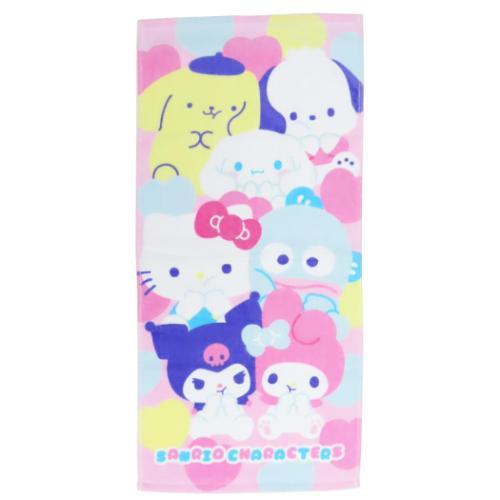 フェイスタオル プリントロングタオル サンリオキャラクターズ ぷにき