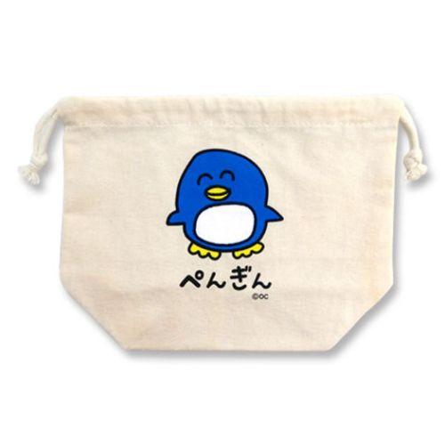 巾着袋 きんちゃくポーチ ぺんぎんさん おえかきさん オクタニ