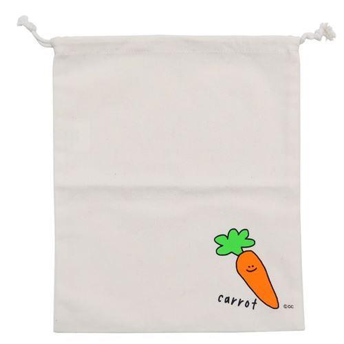 雑貨アートの通販店 ベルコモンキャロット きんちゃくポーチ L 巾着袋 オクタニコーポレーション