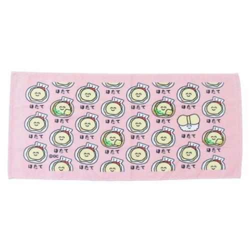 TOWEL ロングタオル フェイスタオル おえかきさん ほたてさん