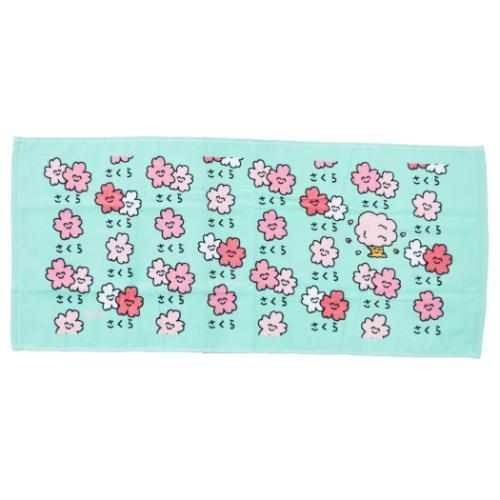 フェイスタオル TOWEL ロングタオル おえかきさん さくらさん オクタニ