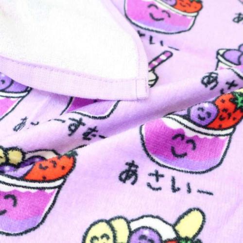 プリントロングタオル フェイスタオル おえかきさん あさいーさん