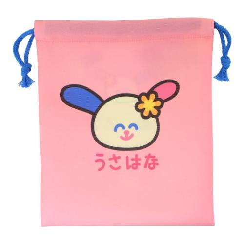 キンチャク マチ無し 巾着袋 ウサハナ うさはな ピンク オクタニ