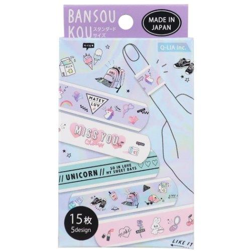 ばんそうこう トレンド 可愛い 絆創膏 15枚セット Q Lia Qla 雑貨 アートの通販店 ベルコモン 通販 Yahoo ショッピング